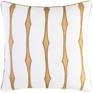 Graphic Stripe by C. Olson for Surya Pillow White 20 x 20 Gs002-2020p - All