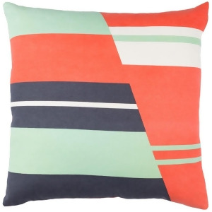 Lina by Surya Pillow Orange/Charcoal/Mint 20 x 20 Ina007-2020p - All