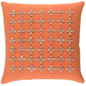 Lelei by Surya Poly Fill Pillow Coral/Cream 22 x 22 Lli003-2222p - All
