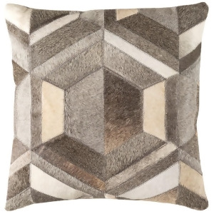 Lycaon by Surya Pillow Gray/Dk.Brown/Butter 18 x 18 Lcn002-1818p - All