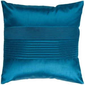 Solid Pleated by Surya Down Fill Pillow Aqua 18 x 18 Hh024-1818d - All