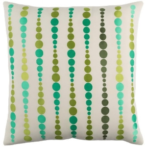 Dewdrop by Emma Gardner Pillow Emerald/Lime/Dk.Green 20 x 20 De003-2020p - All