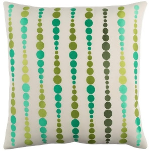 Dewdrop by Emma Gardner Pillow Emerald/Lime/Dk.Green 22 x 22 De003-2222p - All