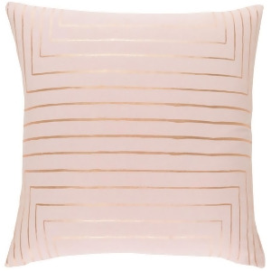 Crescent by Surya Poly Fill Pillow Blush/Gold 20 x 20 Csc006-2020p - All