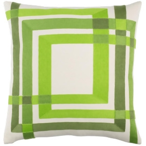 Color Form by E. Gardner Pillow Cream/Lime/Grass 18 x 18 Cm003-1818p - All
