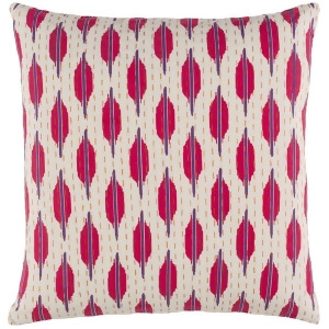 Kantha by Surya Down Pillow Purple/Pink/Mustard 18 x 18 Kth006-1818d - All