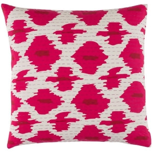 Kantha by Surya Down Pillow Pink/Dk.Red/Purple 20 x 20 Kth001-2020d - All