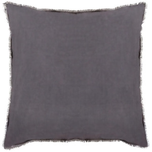Eyelash by Surya Down Fill Pillow Black/Light Gray 18 x 18 Eyl004-1818d - All