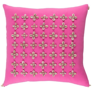 Lelei by Surya Down Fill Pillow Bright Pink/Cream 22 x 22 Lli002-2222d - All