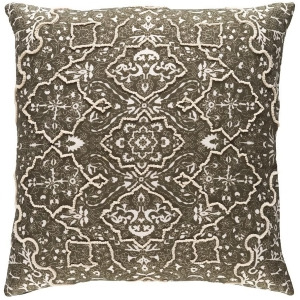 Batik by Surya Pillow Dk.Brown/White/Cream 20 x 20 Bat003-2020p - All