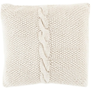 Genevieve by Surya Down Fill Pillow Khaki 18 x 18 Gn004-1818d - All