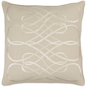 Leah by GlucksteinHome for Surya Pillow Beige 20 x 20 Lah004-2020p - All