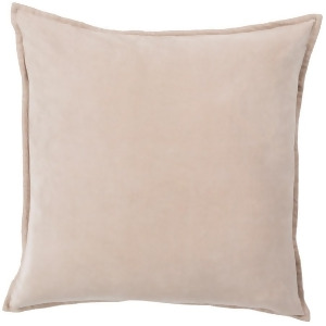Cotton Velvet by Surya Poly Fill Pillow Taupe 18 x 18 Cv005-1818p - All