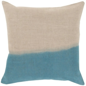Dip Dyed by Surya Down Fill Pillow Khaki/Teal 20 x 20 Dd010-2020d - All