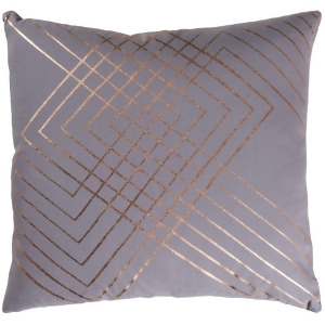 Crescent by Surya Down Fill Pillow Medium Gray/Gold 18 Square Csc004-1818d - All
