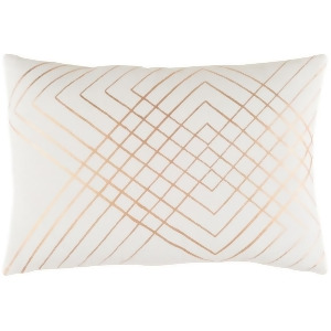 Crescent by Surya Lumbar Pillow Cream/Copper 13 x 19 Csc003-1319p - All