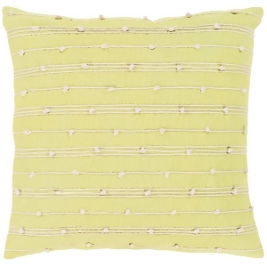 Accretion by Surya Poly Fill Pillow Lime/Cream 22 x 22 Act002-2222p - All