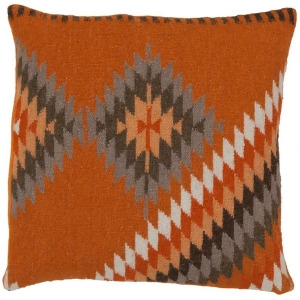 Kilim by B. Lacefield for Surya Pillow Orange 18 x 18 Ld037-1818p - All
