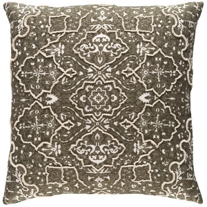 Batik by Surya Down Pillow Dk.Brown/White/Cream 18 x 18 Bat003-1818d - All