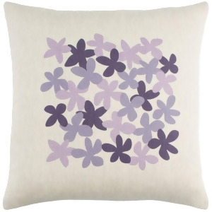 Little Flower by E. Gardner Down Pillow Lavender 18 x 18 Le004-1818d - All