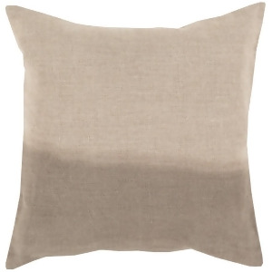 Dip Dyed by Surya Poly Fill Pillow Khaki/Taupe 18 x 18 Dd011-1818p - All