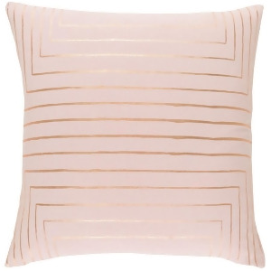 Crescent by Surya Down Fill Pillow Blush/Gold 22 x 22 Csc006-2222d - All