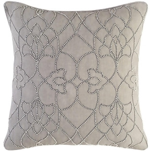 Dotted Pirouette by C. Olson for Surya Pillow Gray 22 x 22 Dp005-2222p - All