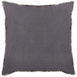 Eyelash by Surya Poly Fill Pillow Black/Light Gray 18 x 18 Eyl004-1818p - All