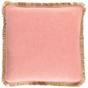 Ellery by Surya Poly Fill Pillow Coral/Tan 18 x 18 Ely003-1818p - All