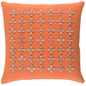 Lelei by Surya Down Fill Pillow Coral/Cream 18 x 18 Lli003-1818d - All