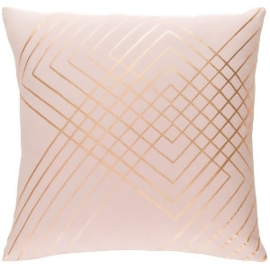Crescent by Surya Down Fill Pillow Blush/Gold 22 Square Csc002-2222d - All