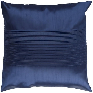 Solid Pleated by Surya Down Fill Pillow Navy 18 x 18 Hh029-1818d - All