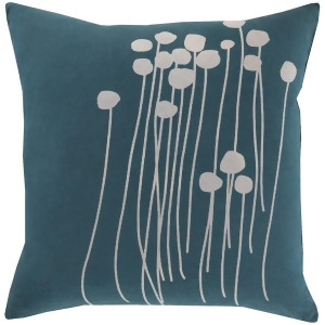 Abo by L. Jansdotter for Surya Down Pillow Green/Lt.Gray 18x18 Lja003-1818d - All