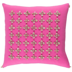 Lelei by Surya Poly Fill Pillow Bright Pink/Cream 18 x 18 Lli002-1818p - All