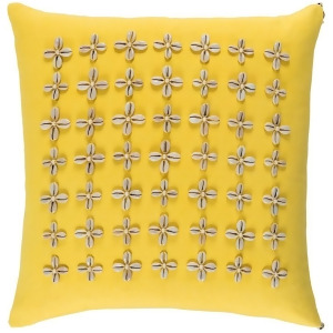 Lelei by Surya Down Fill Pillow Saffron/Cream 18 x 18 Lli005-1818d - All