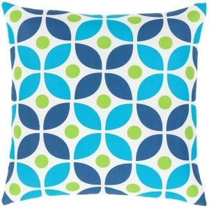 Miranda by Clairebella Poly Fill Pillow Blue/Green 18 x 18 Mra015-1818p - All