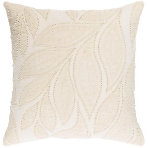 Tansy by Surya Poly Fill Pillow Cream/Butter 18 x 18 Tsy002-1818p - All