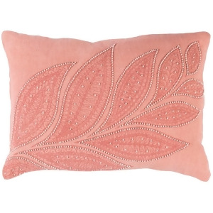Tansy by Surya Poly Fill Pillow Peach/Rose/Cream 13 x 19 Tsy003-1319p - All
