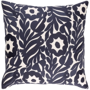 Pallavi by Surya Poly Fill Pillow Cream/Navy 18 x 18 Plv004-1818p - All