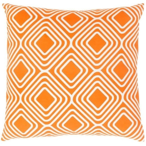 Miranda by Clairebella Pillow Orange/White 22 x 22 Mra007-2222p - All