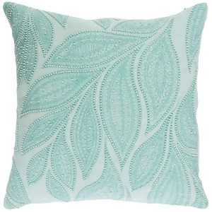 Tansy by Surya Down Fill Pillow Mint/Cream 22 x 22 Tsy001-2222d - All
