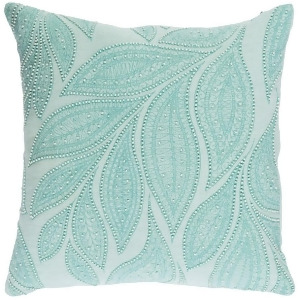 Tansy by Surya Down Fill Pillow Mint/Cream 22 x 22 Tsy001-2222d - All