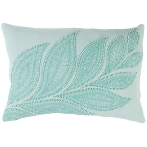 Tansy by Surya Poly Fill Pillow Mint/Cream 13 x 19 Tsy001-1319p - All