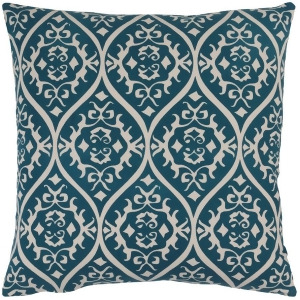 Somerset by Surya Down Fill Pillow Bright Blue/Ivory 18 x 18 Sms001-1818d - All