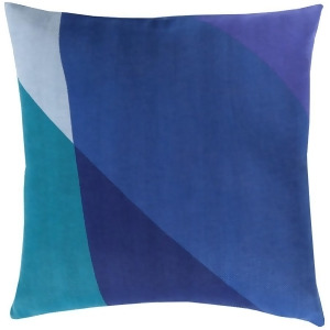 Teori by Surya Down Fill Pillow Dark Blue/Navy/Violet 20 x 20 To009-2020d - All