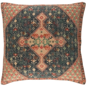 Shadi by Surya Down Pillow Khaki/Dk.Blue/Orange 22 x 22 Sd006-2222d - All