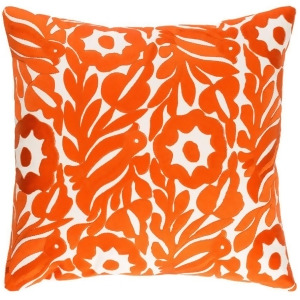 Pallavi by Surya Down Fill Pillow Cream/Burnt Orange 22 x 22 Plv001-2222d - All