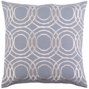Ridgewood by A. Wyly for Surya Down Pillow Gray/Cream 22 x 22 Rdw006-2222d - All