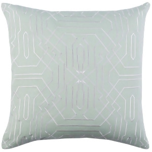 Ridgewood by A. Wyly for Surya Down Pillow Mint/White 22 x 22 Rdw009-2222d - All