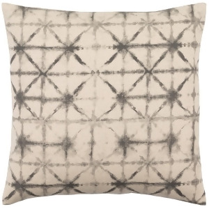 Nebula by Surya Down Fill Pillow Charcoal/Beige 20 x 20 Neb002-2020d - All